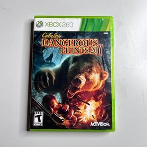 Cabelas Dangerous Hunts 2011 Xbox 360 Activision Hunting Game Complete CIB